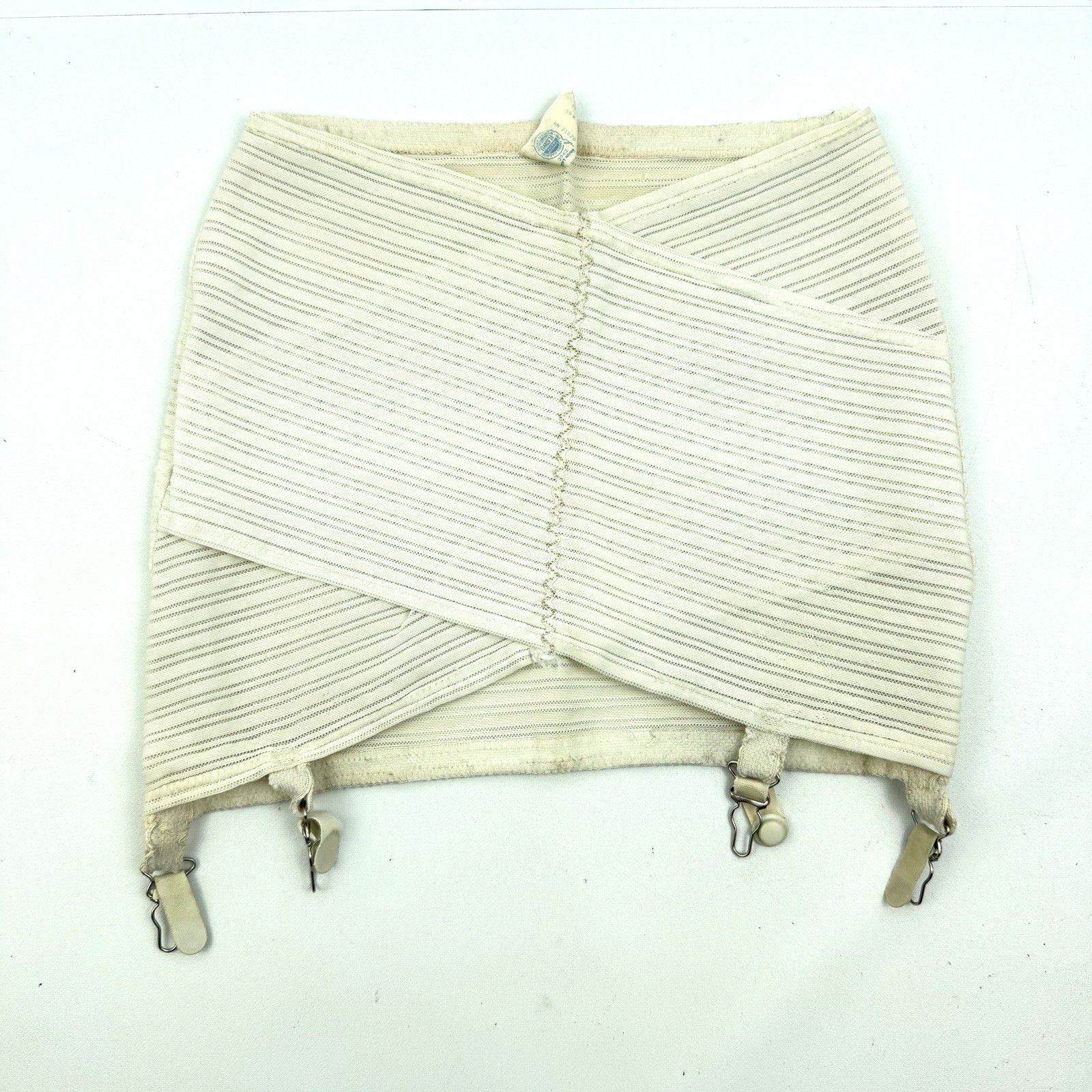 Vintage Jo-La 2010 Open Bottom Girdle w/ 4 Garters Large Lingerie Shape Wear