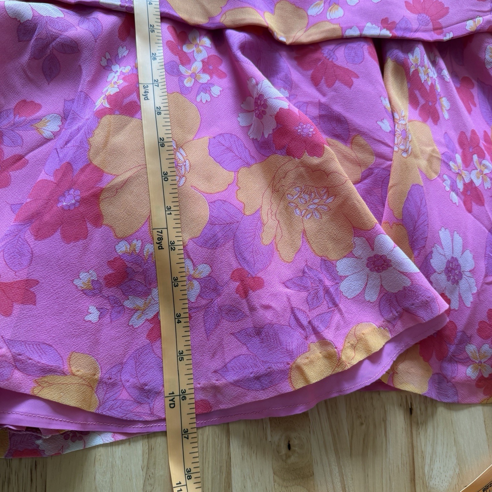 Vtg 60s Floral Dress Sue Gail Sleeveless Mod Psychedelic Pink Hippie Bright