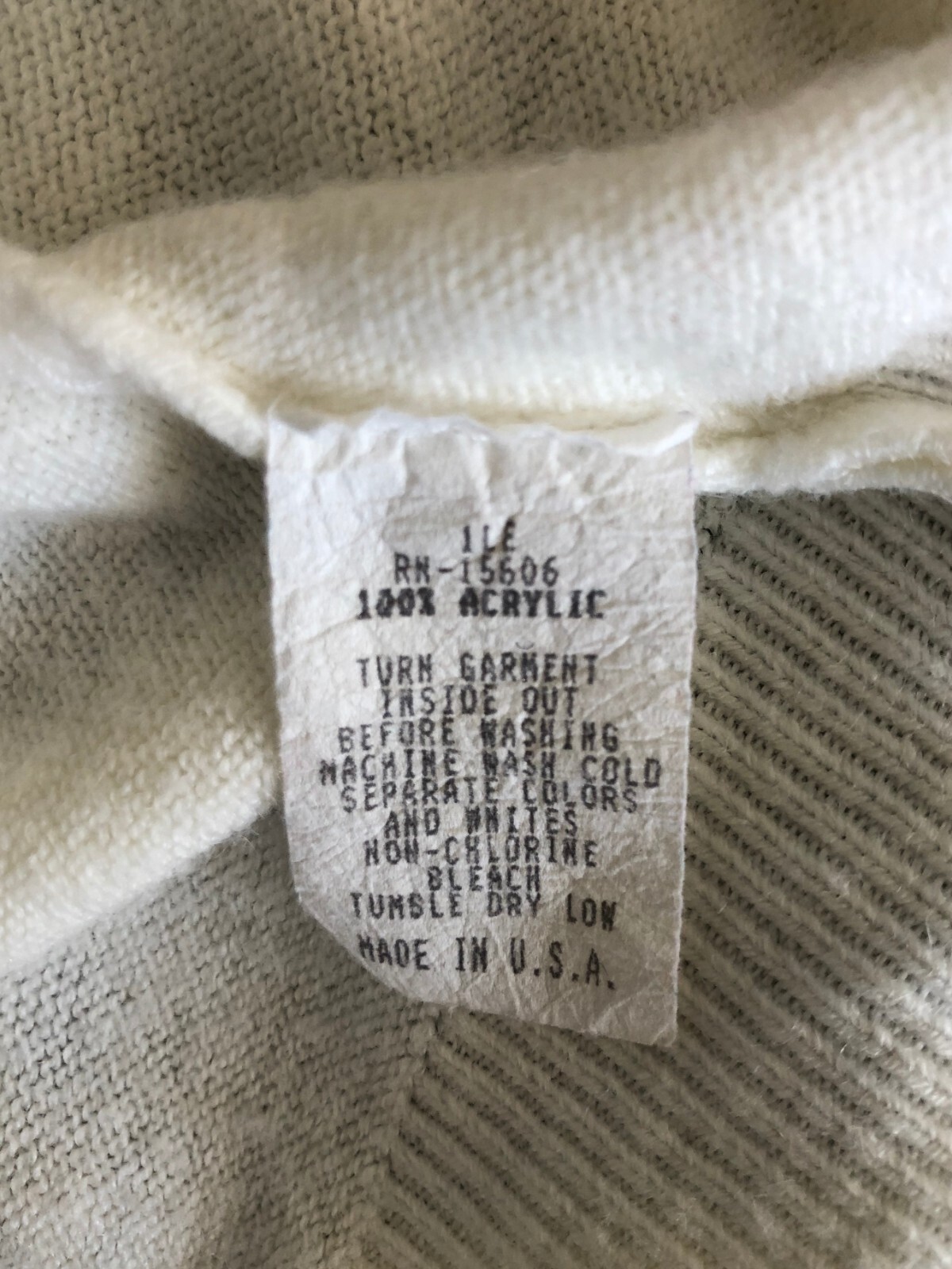 vtg Lord & Taylor Lightweight Cardigan Sweater PS Ivory Pearl Buttons USA