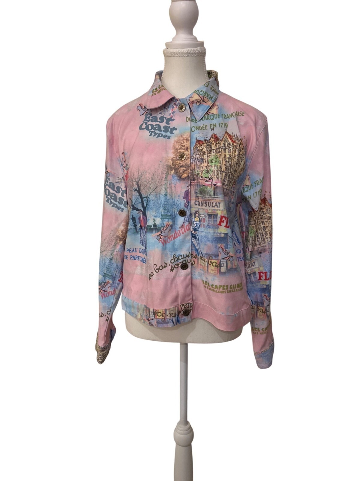 Vintage Impulse U.S.A. California Two-Piece Jacket & 3/4″ Sleeve Top Set