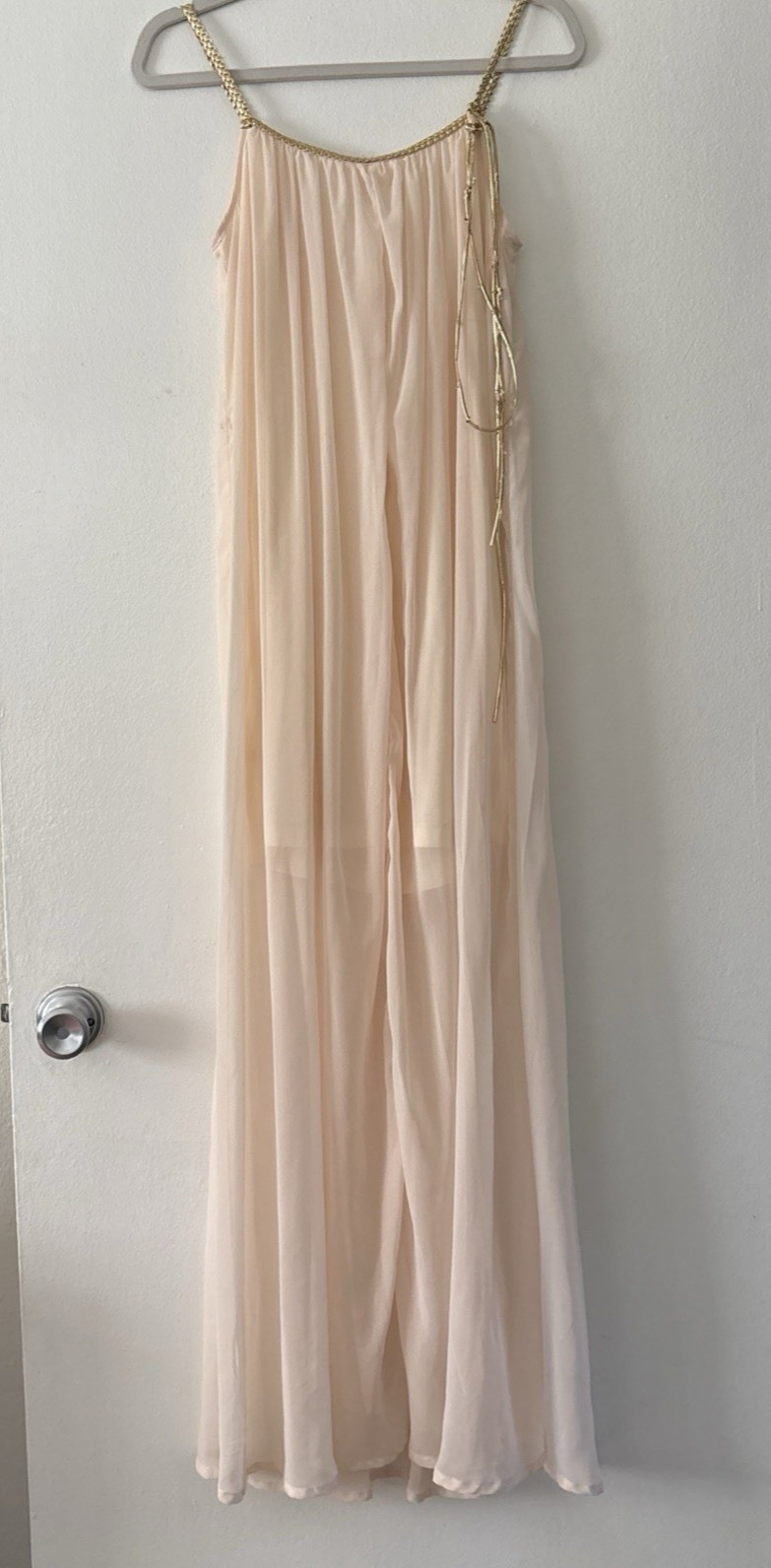 Vtg Annabelle Nordstroms M 2 Pc Negligee Robe Set Sheer Coquette Y2K Honeymoon