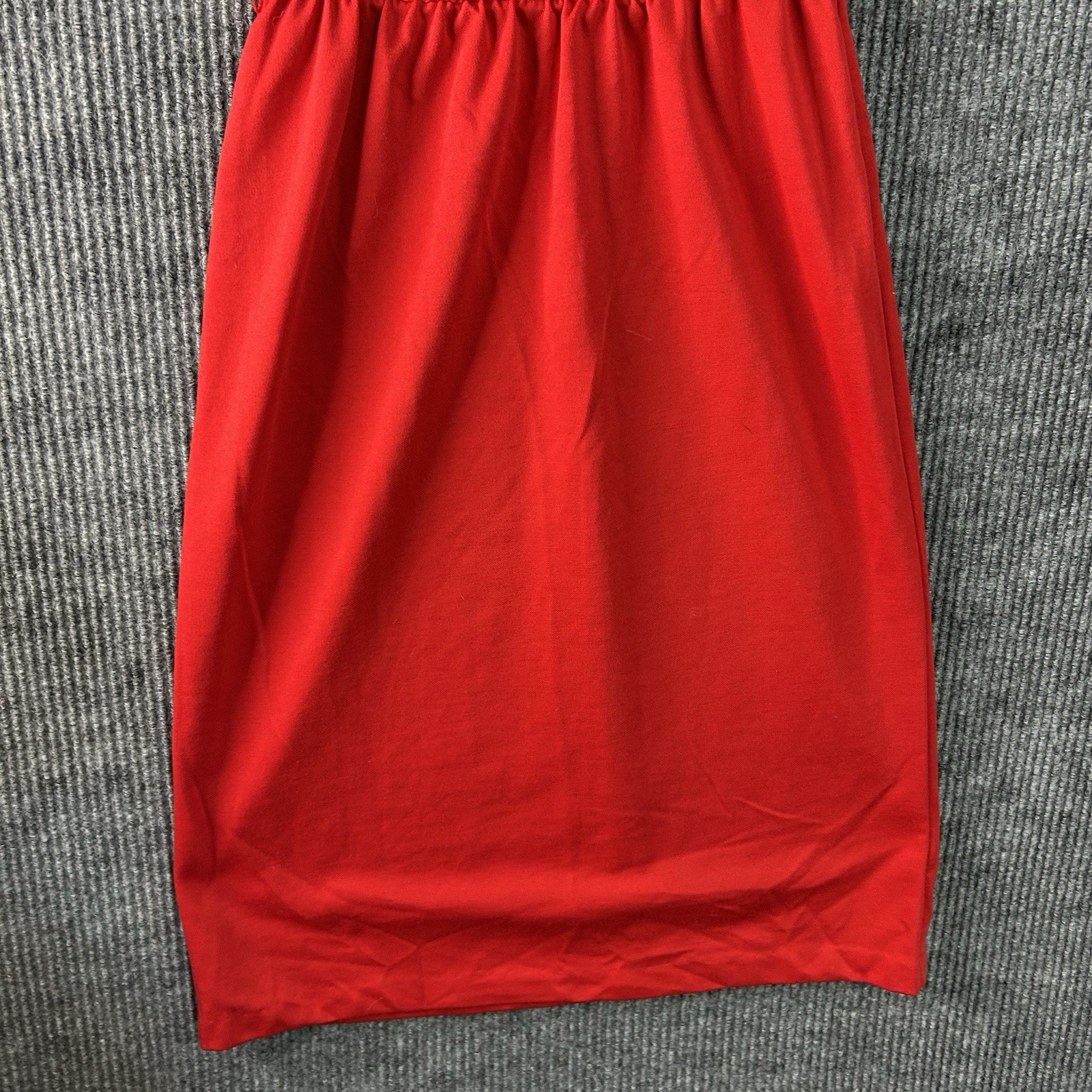 Vintage Dress Women’s 10M Jean Leslie Red Short Sleeve
