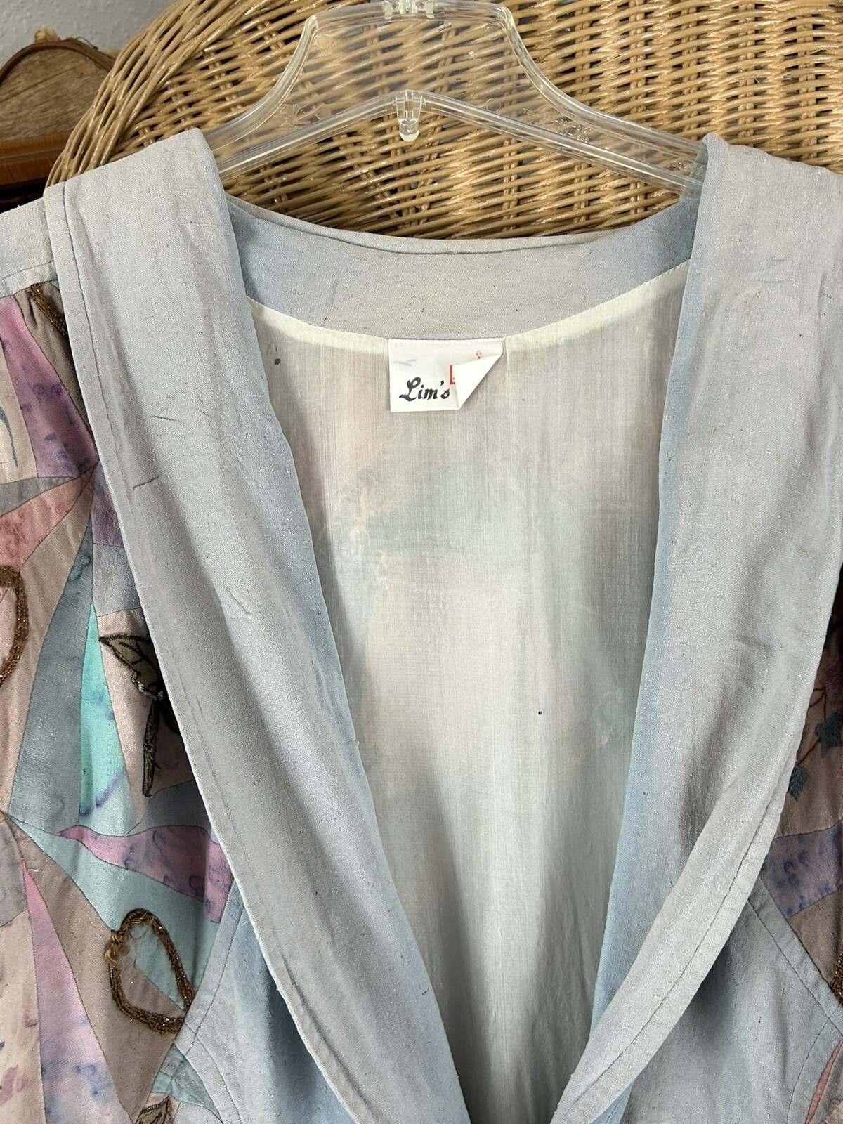 Lim’s distressed vintage jacket