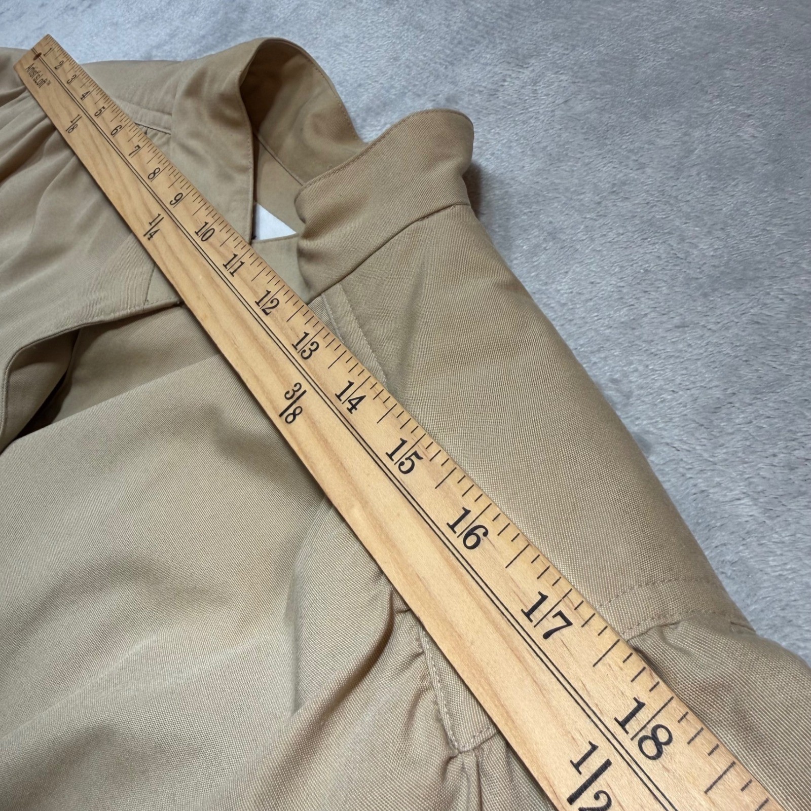 Vintage 80s Roth-LeCover Sport Tan Cotton Blend Dolman Sleeve Jacket Size M L