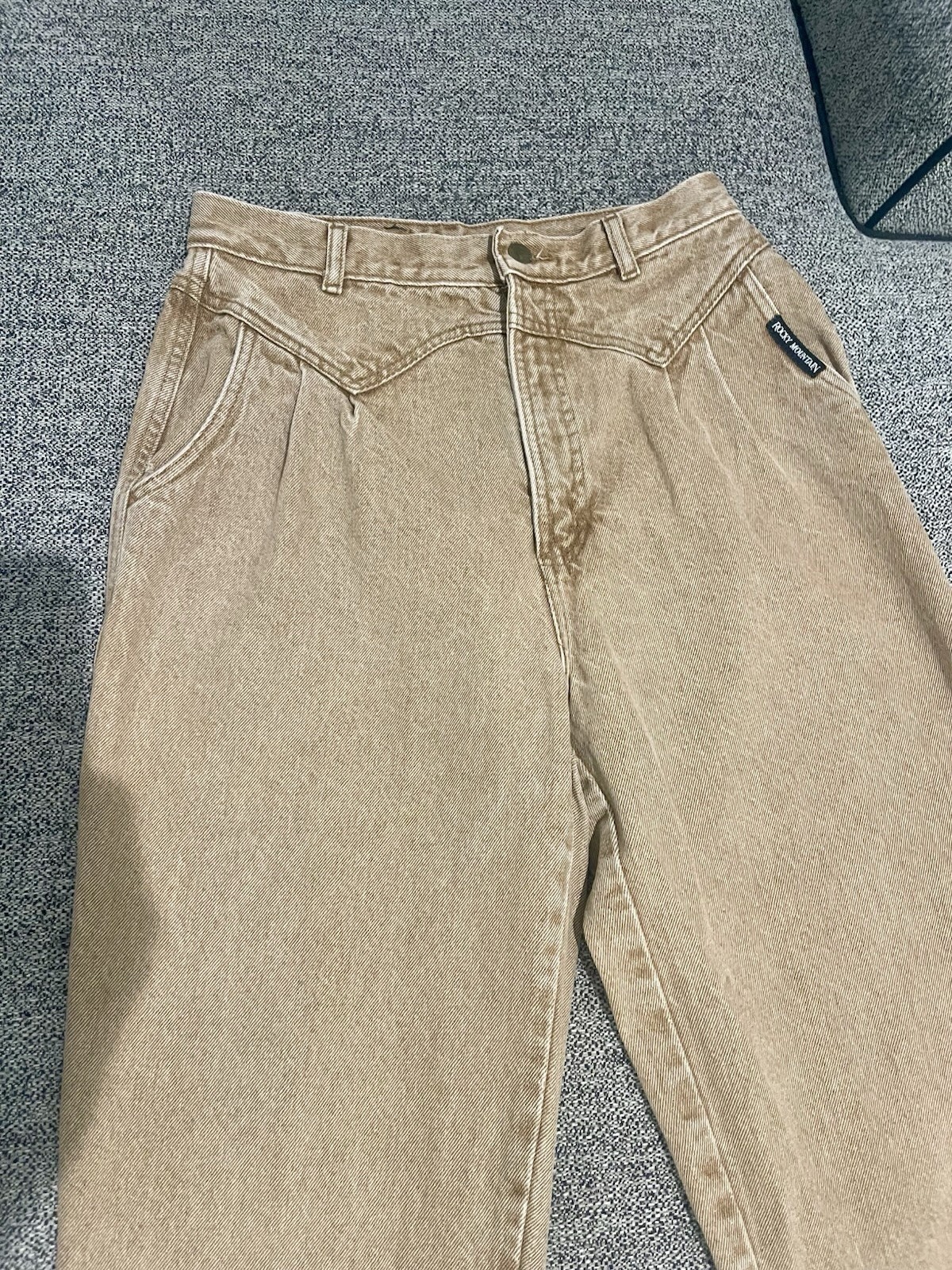 Vintage Rocky Mountain Denim Brown Women’s Jeans Button Zip Size 13/14 30X32