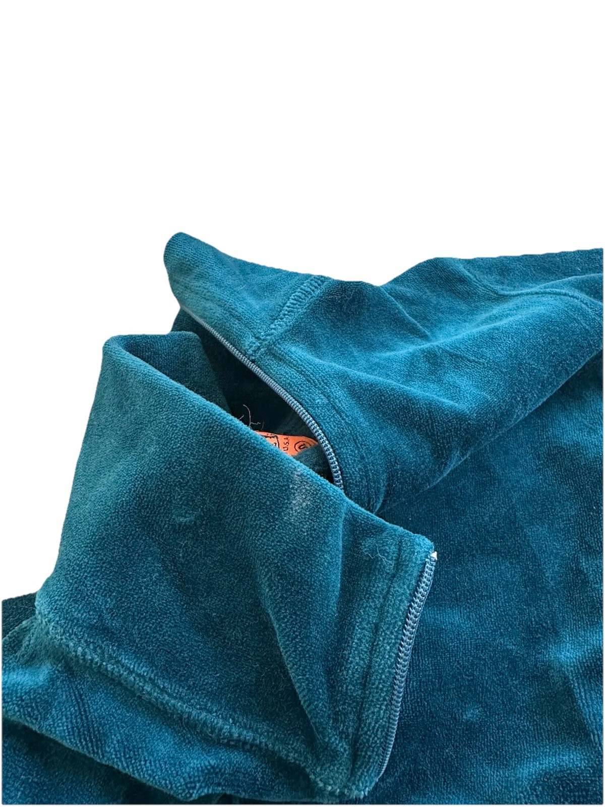 Vintage Y2K Original Juicy Couture Velour Jacket J Zipper Made In USA Size Small