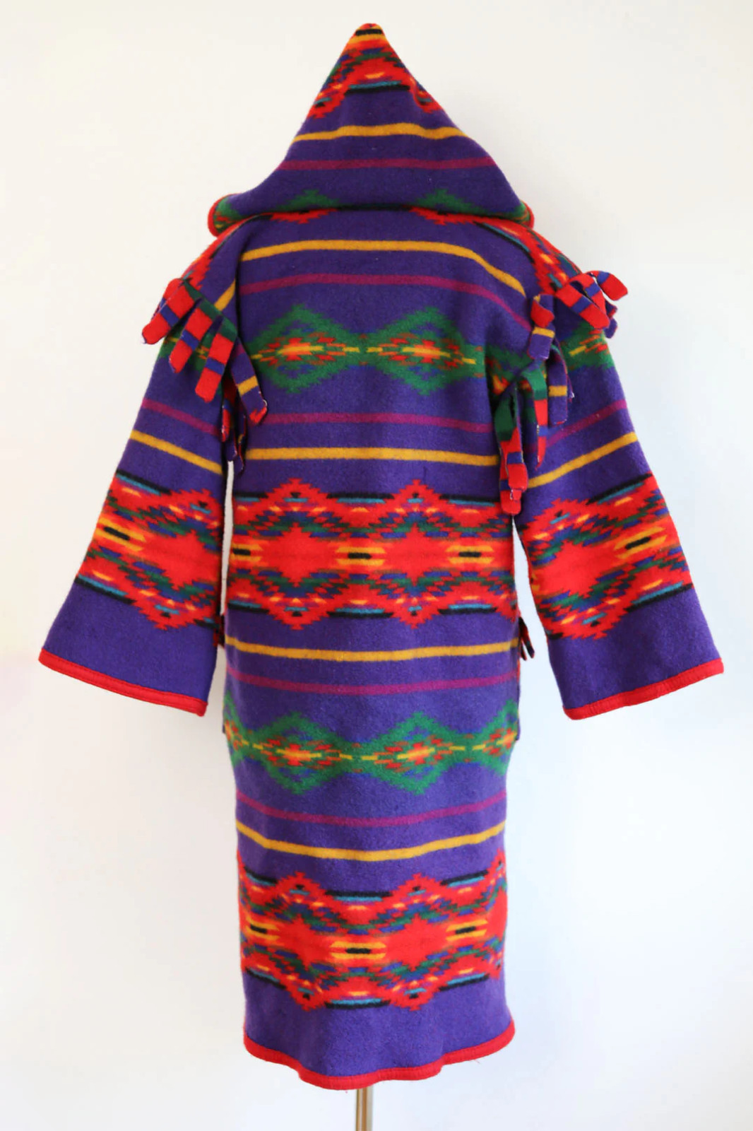 Vintage Pre-1972 Pendleton Hooded Blanket Coat Reversible Wool Beaver State S M
