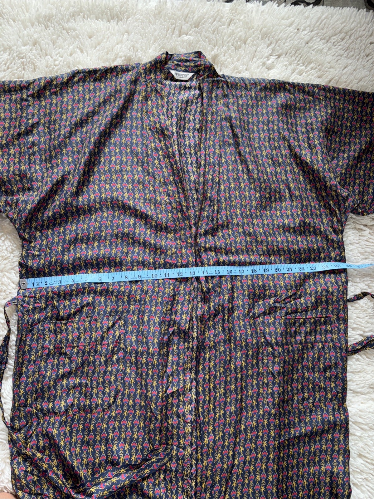 Vtg! Silk Robe Kimono Whitby Asian Long Lightweight one size NICE!