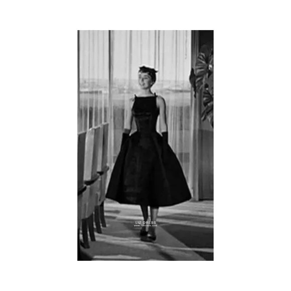 Louisa Nevins Vintage Classic BLACK Dress Made in USA size 10 1950’s Inspired