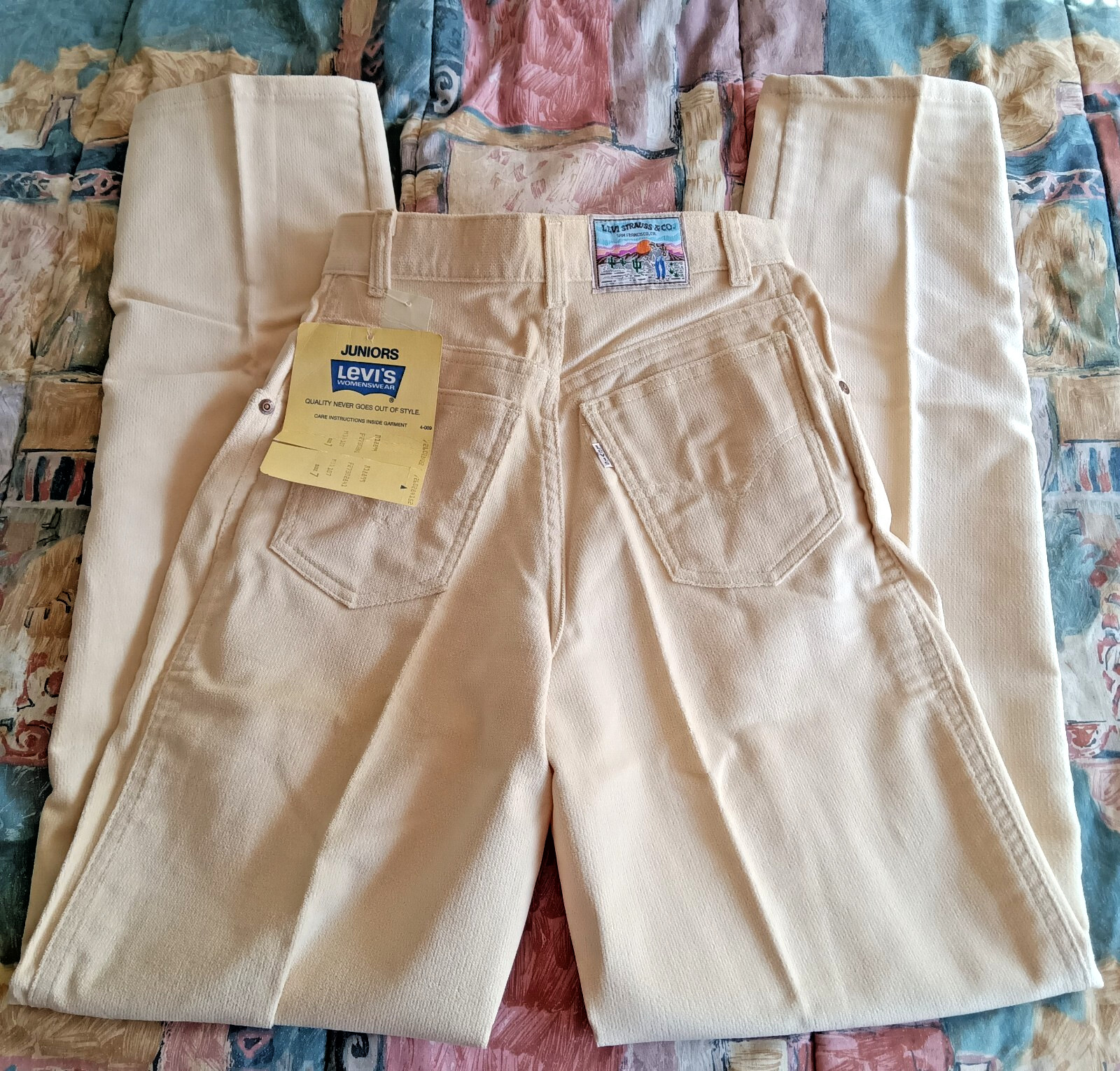 1970’s Levi’s Juniors Pants RARE PATCH San Francisco Co. Sales Tags NEW