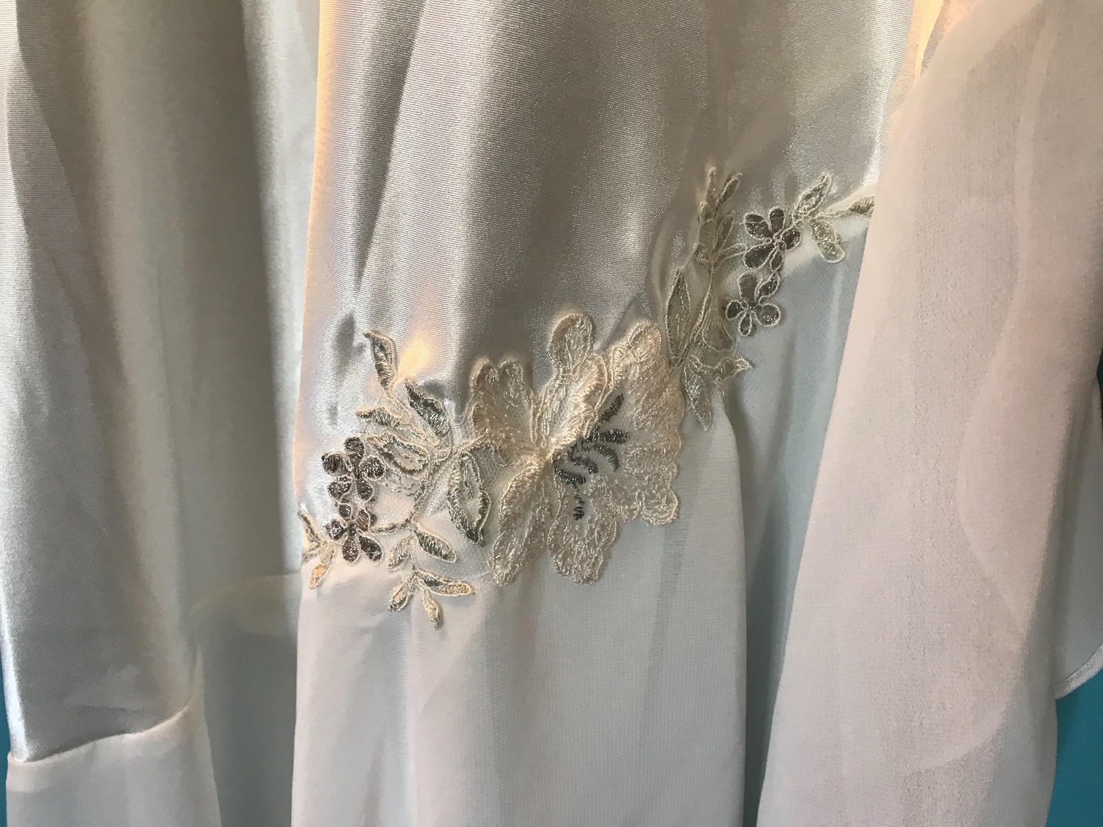 Blossom Intimates Nightgown Peignoir Bridal Size SM S Layla Sissy Second Skin