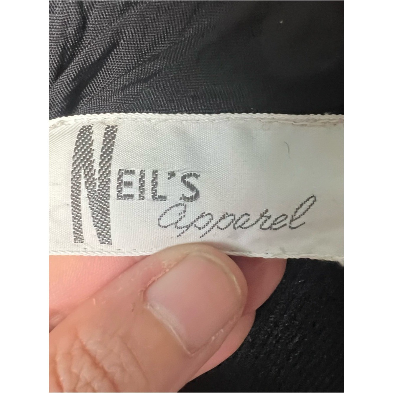 VTG 80s Neil’s Apparel Black Knit Short Sleeve Sweater Top Contrast Trim Sz M