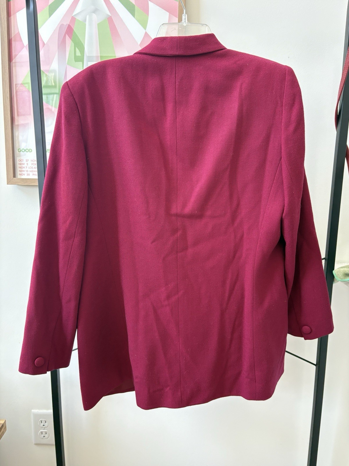 VINTAGE Rena Rowan for Saville 100% Wool Blazer Jacket Made in USA