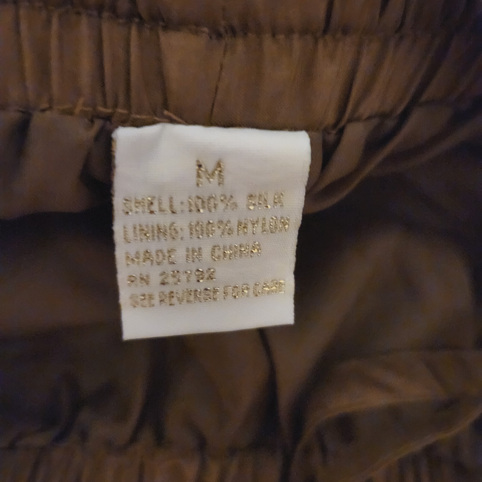 Maurada Vintage Silk Windbreaker Tracksuit Jacket & Pants Brown Medium Lined