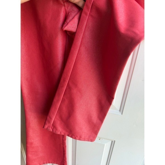 Tufi Duek NEW Women’s Vintage Retro Designer Red Low Rise Bell Bottoms EU42