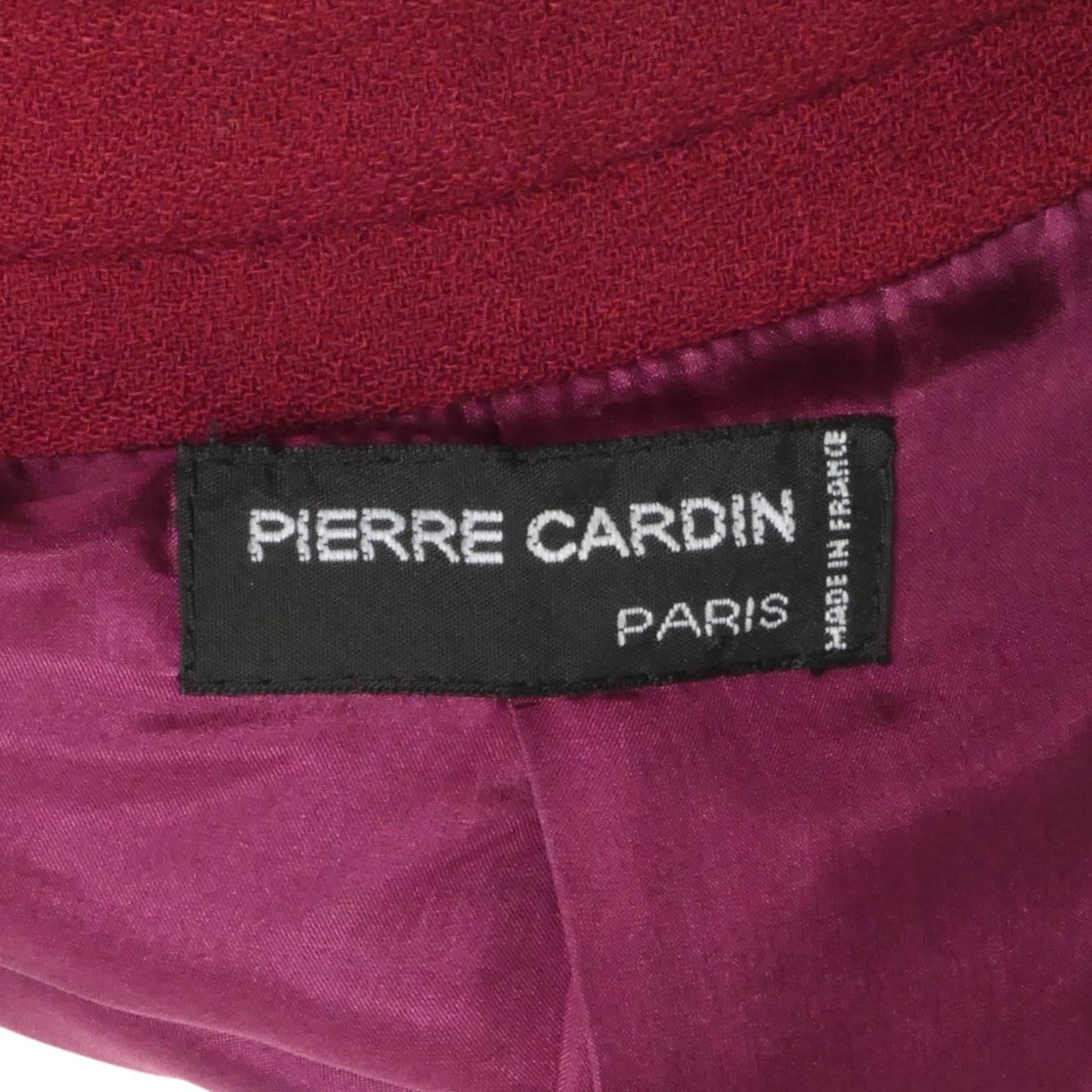 PIERRE CARDIN HAUTE COUTURE- 1989 Wool & Fox Fur Sleeveles Coat, Size 8
