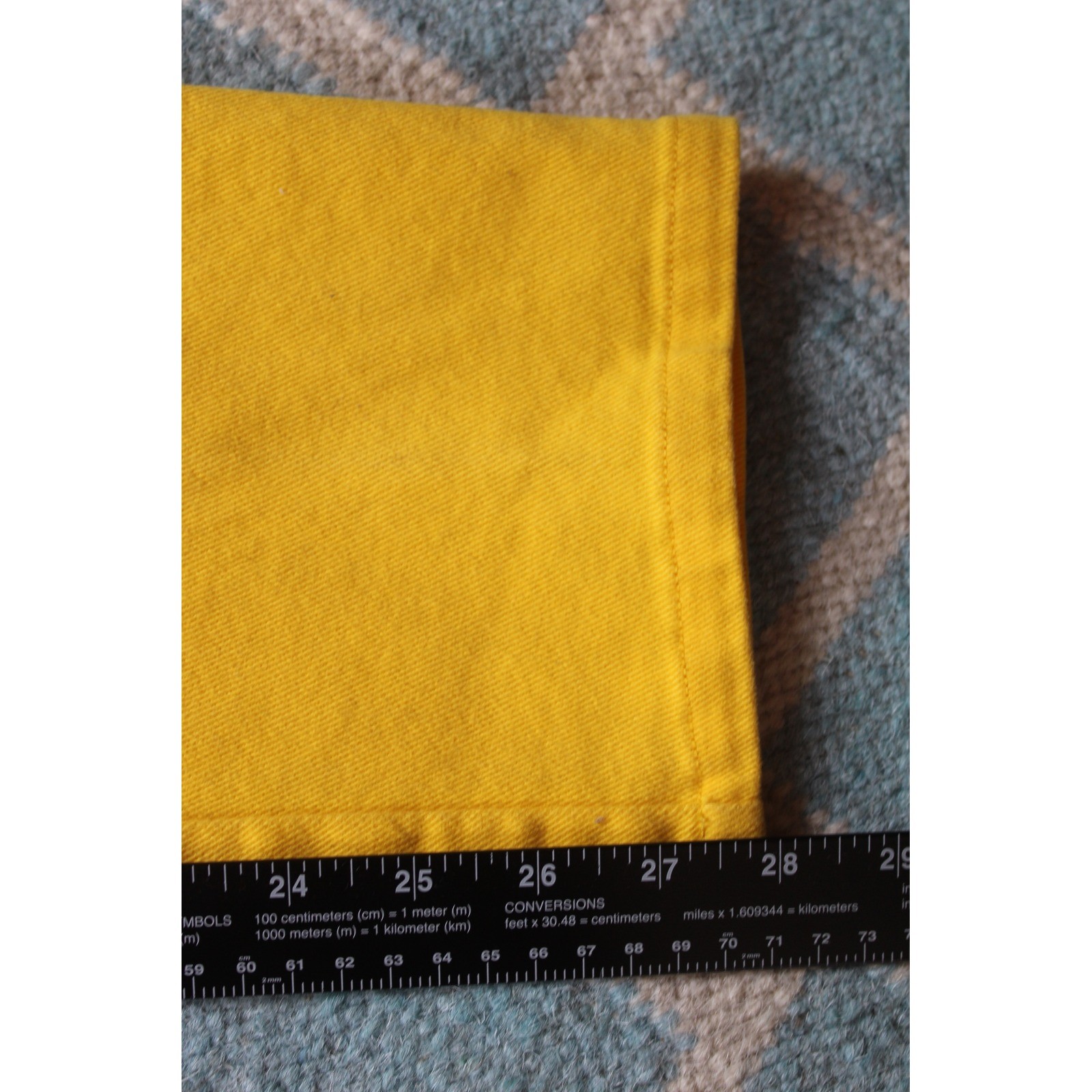 Vtg NWT Lauren Ralph Lauren 2P Yellow Jeans Classic Fit High Rise Stretch Denim