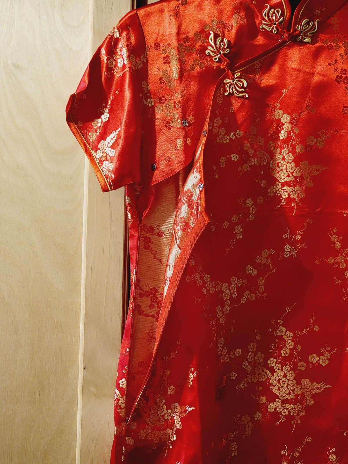 Brand New Chinese Asian Oriental Japanese Geisha Dress Kimono Red Womens Large