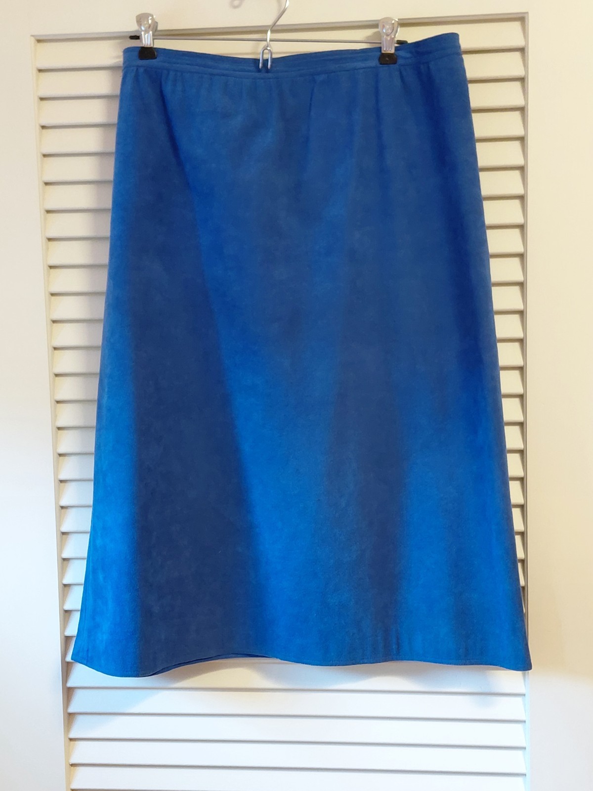 Vintage Nat Kaplan Couture Ultrasuede A-Line Skirt, Blue, Waist 37