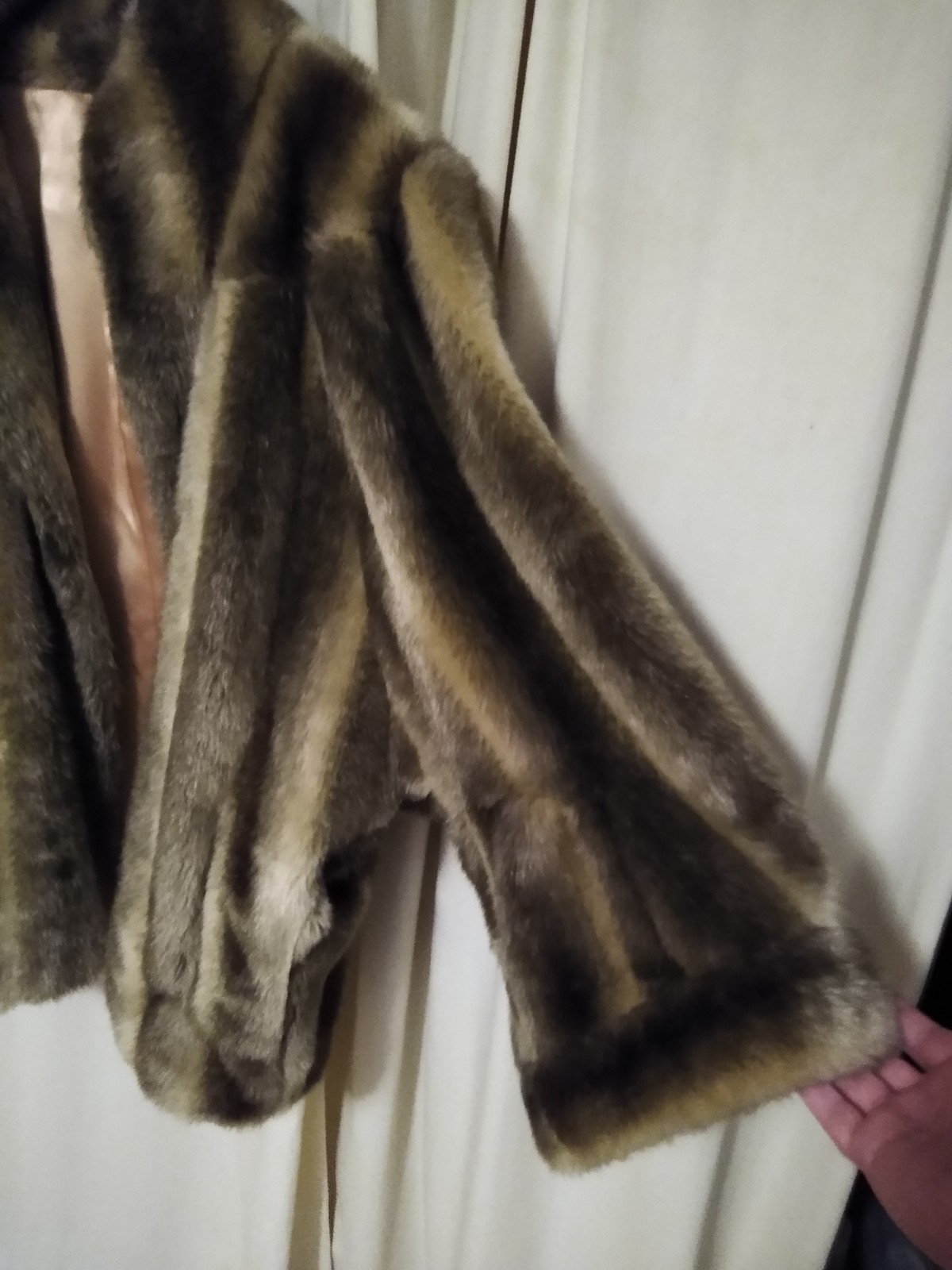 Colony Faux Fur Coat 1950s Size 10 Globe USA Very Rare Vintage Movie Prop Regal
