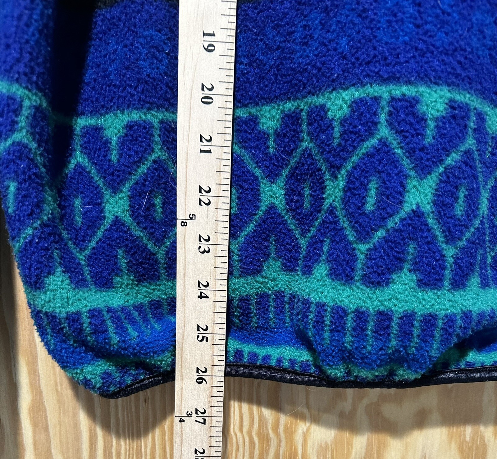 Vintage Sunbuster Geometric Fleece Pullover Size M USA Made 1980’s 1/4 Snap