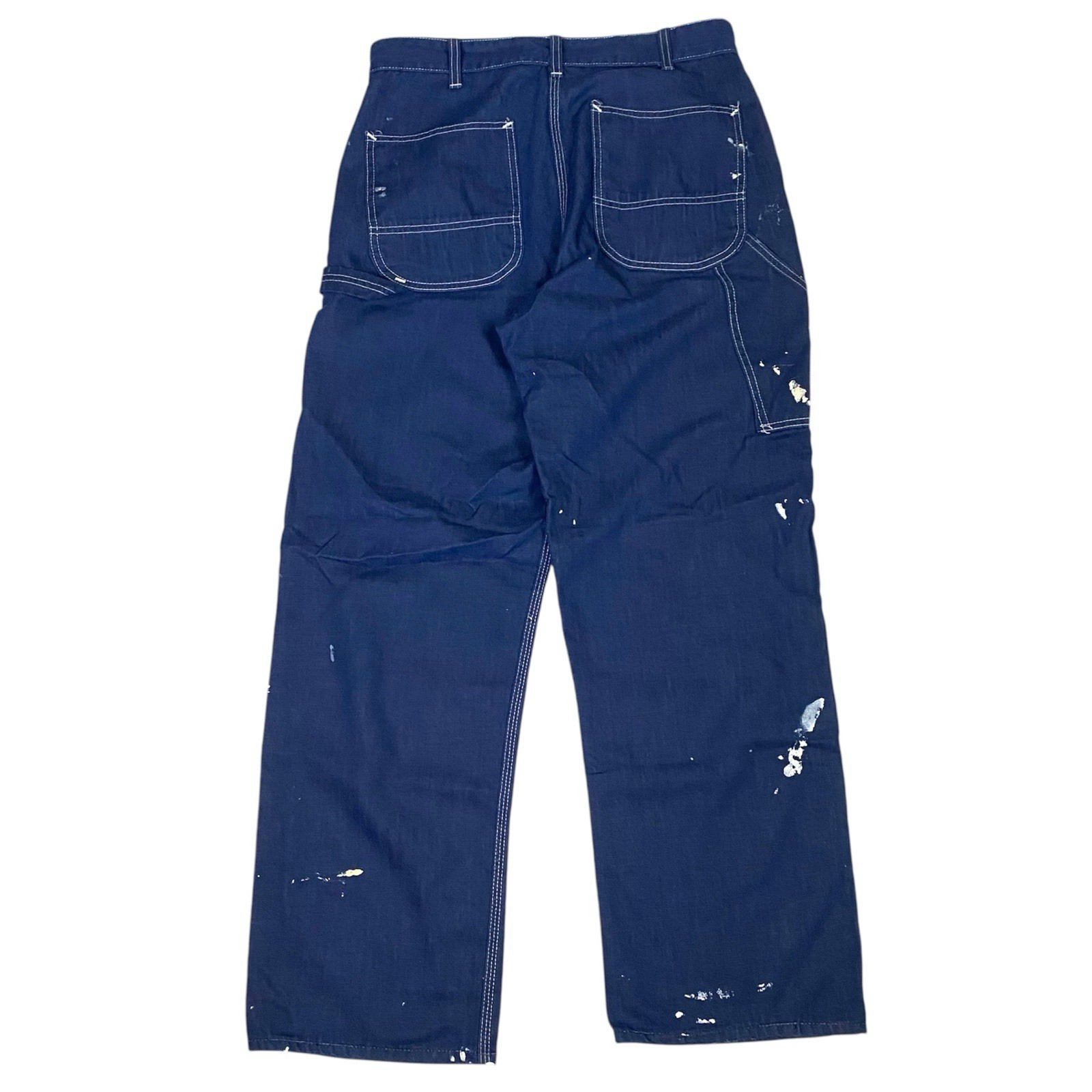 1970s Vintage Sears Denim Carpenter Jeans Painter Pants 32×30 Fits 31 x 29