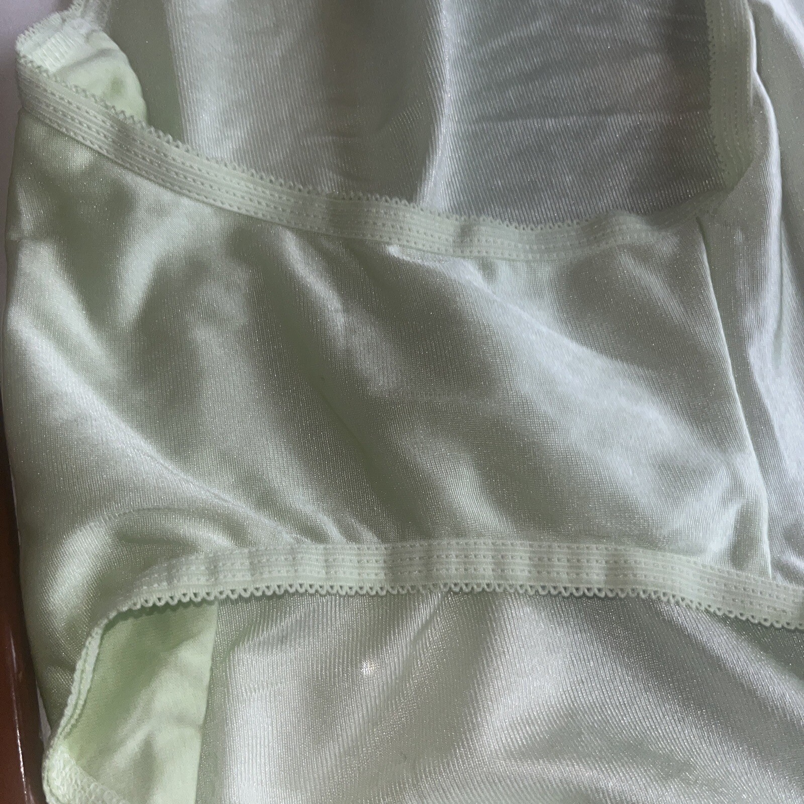 2 Panties Nylon size 16X plus, Comfort Choice brief Green And Blue