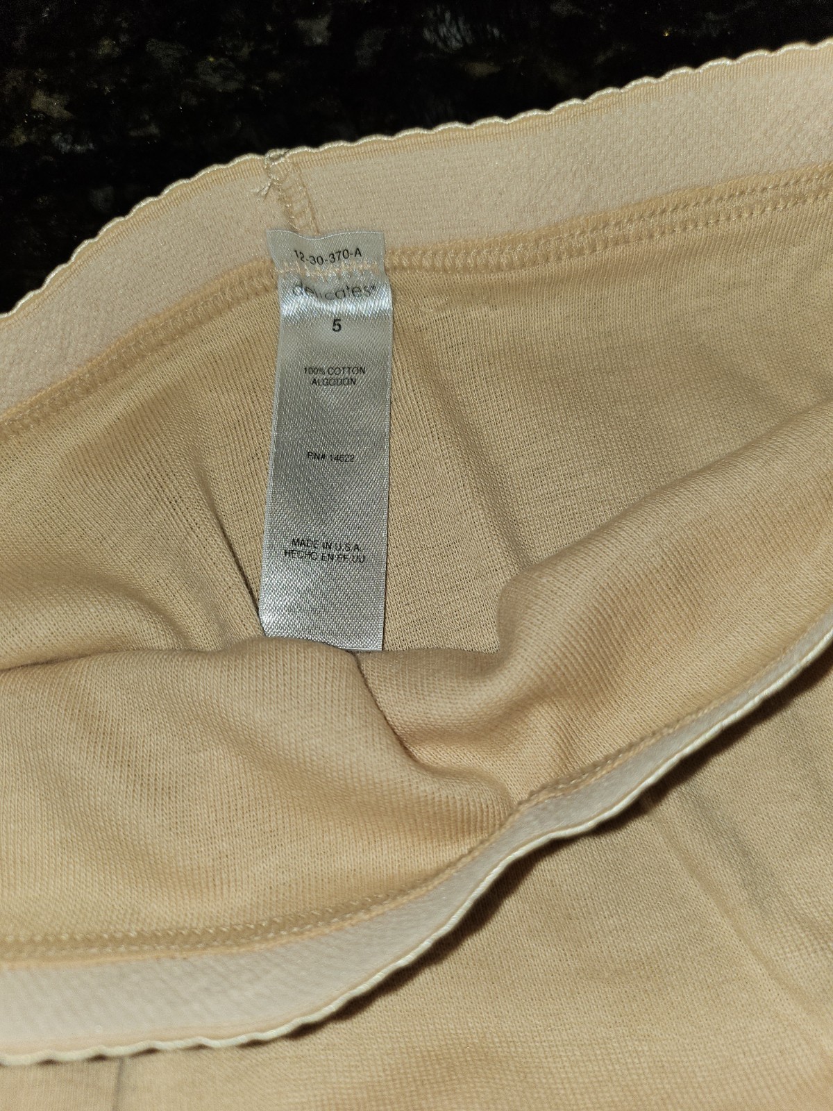 J C Penney 4 Pairs Delicates Panties High Leg Cut 100% SOFT Cotton Size 5 NWOT