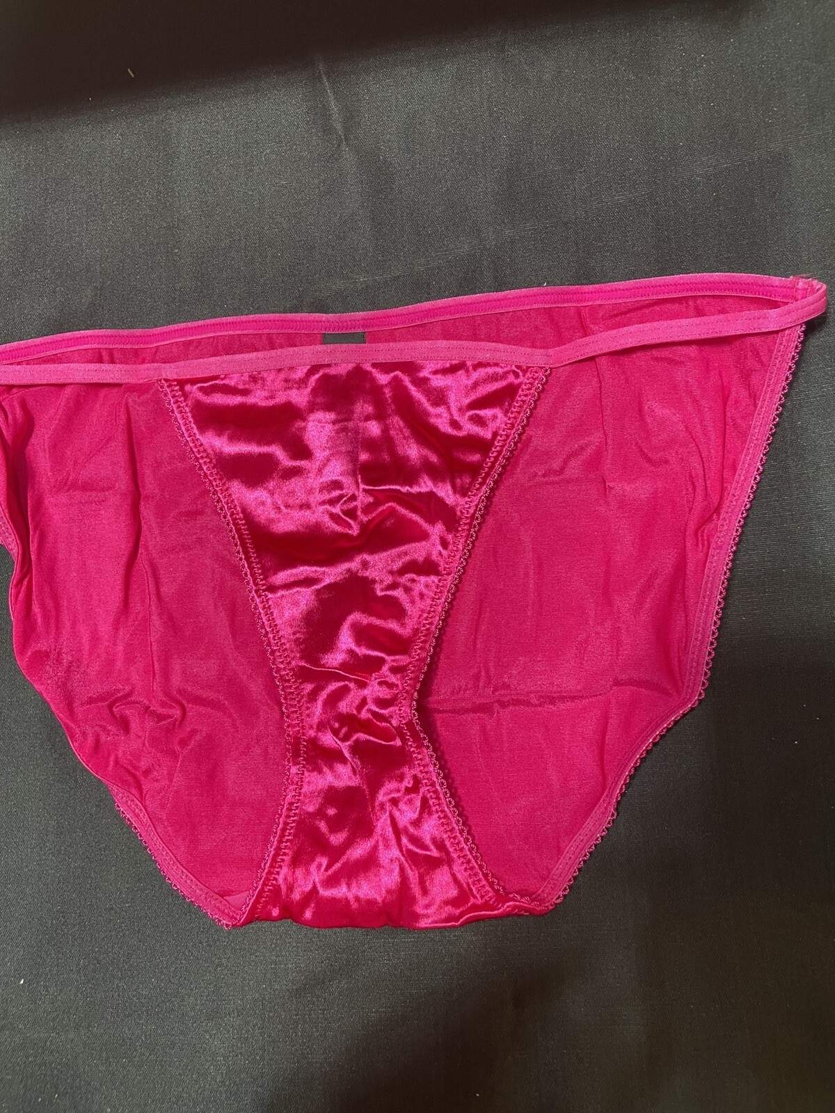NWOT (L) VINTAGE SMART AND SEXY STRING BIKINI SECOND SKIN SATIN NYLON