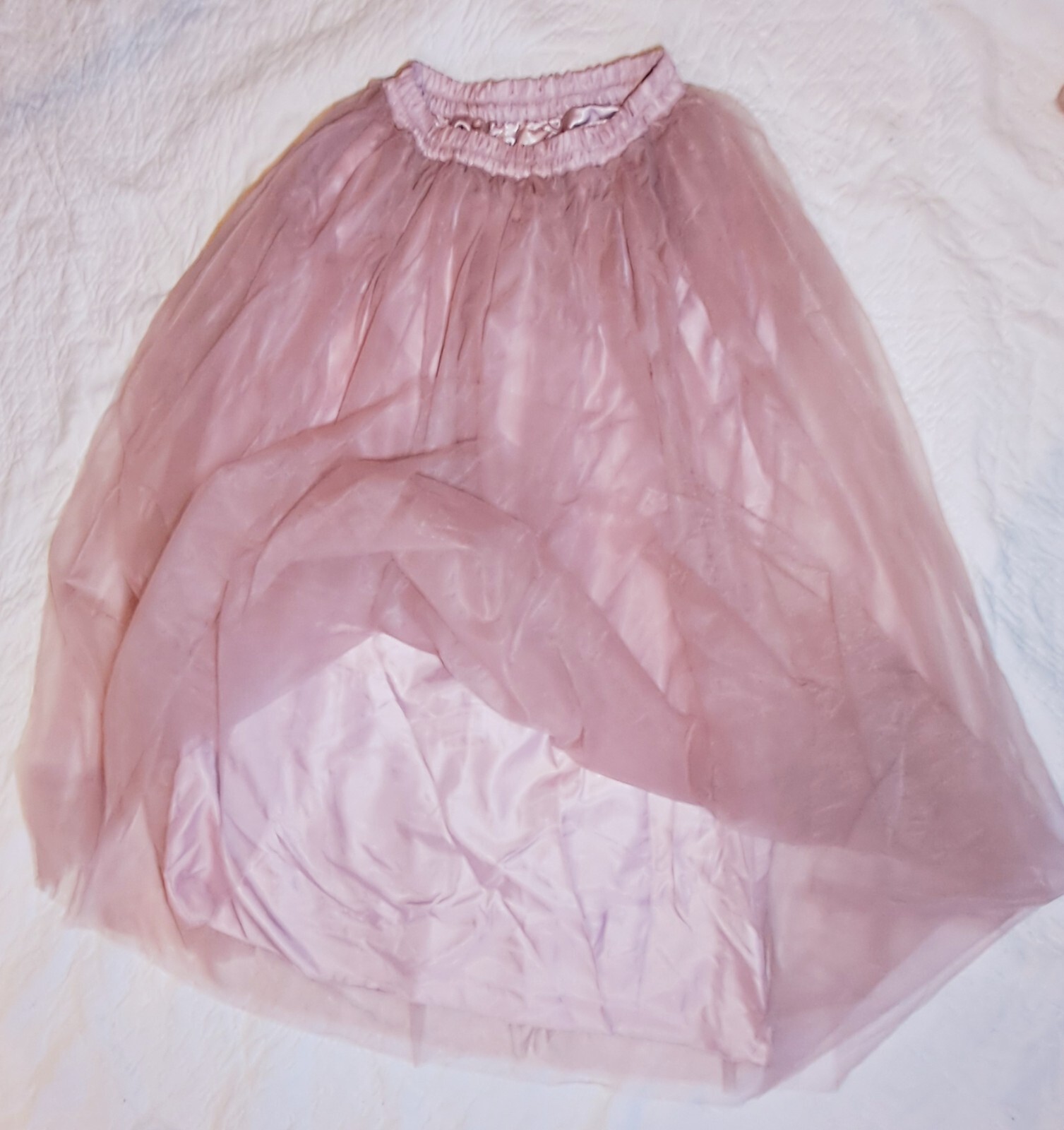 vintage Omelas Tulle Skirt Dusty Rose sz Small 24″waist