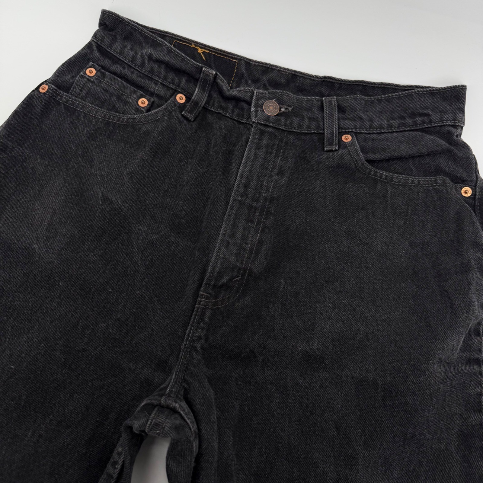 VTG Levi’s 512 Jeans Women 14 Reg 28×31 Reg Black Slim Tapered High Rise 90s USA
