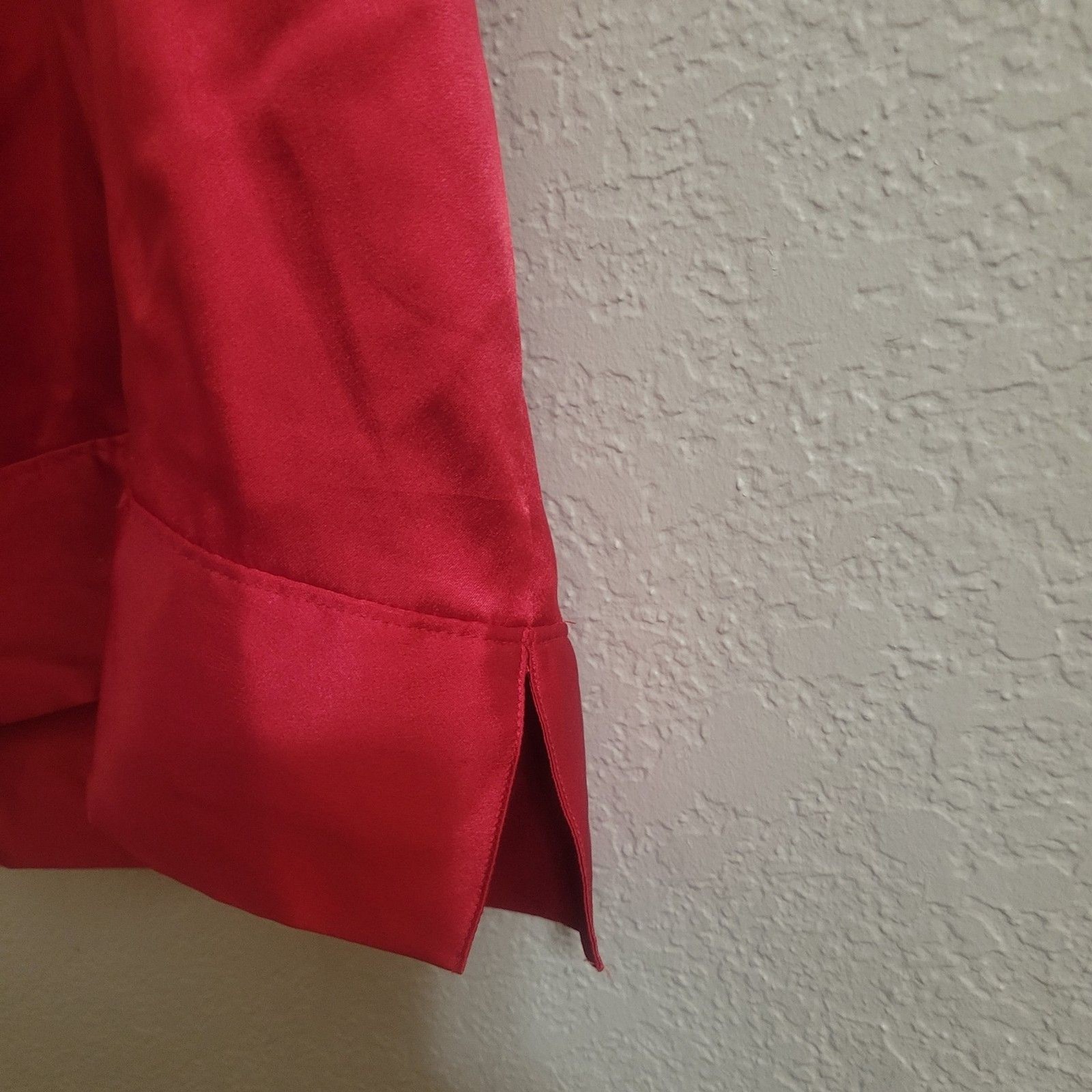 Vintage Victoria’s Secret Chemise Satin Slip Dress M Red Bow Front 2009 Lingerie