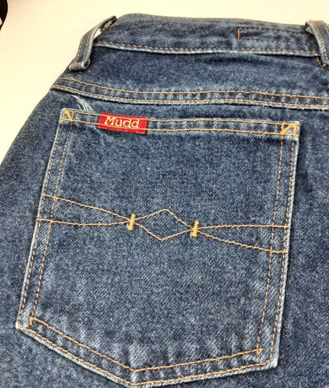 MUDD Jeans Women Size 9 Blue Vintage Low Rise Hip Hugger Y2K Bell Flare Leg NEW