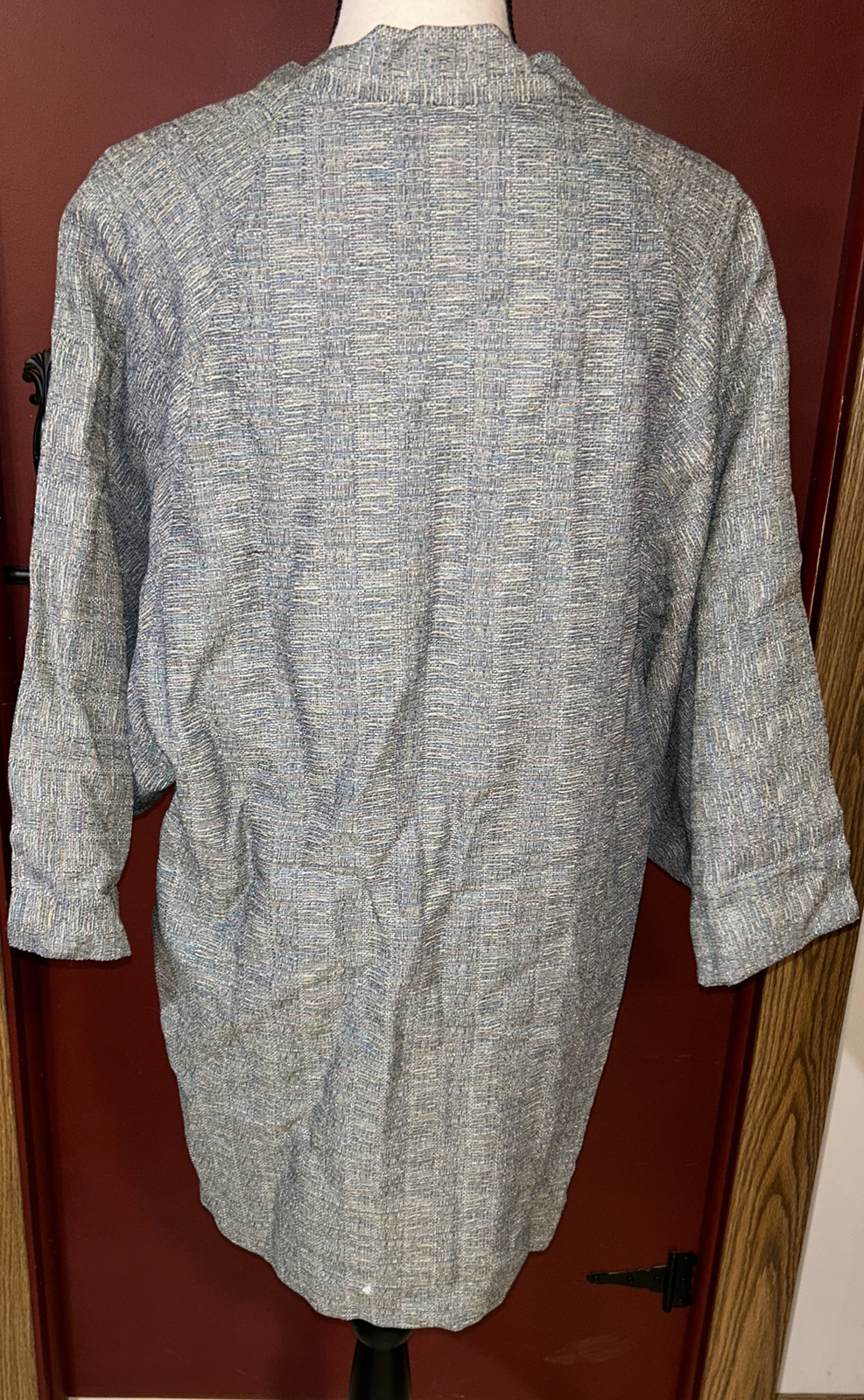 Yokohama Tokashimaya Gray Button Jacket Blazer Inner Tie Wide Sleeves Roomy