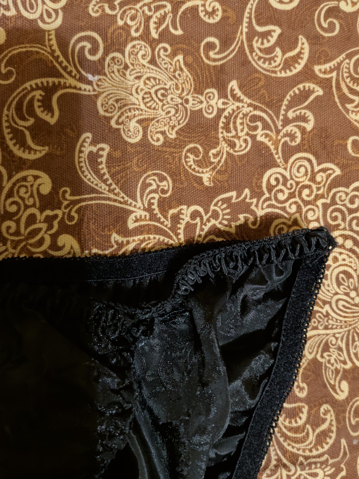 Vintage Satin String Bikini Panties Size M/6