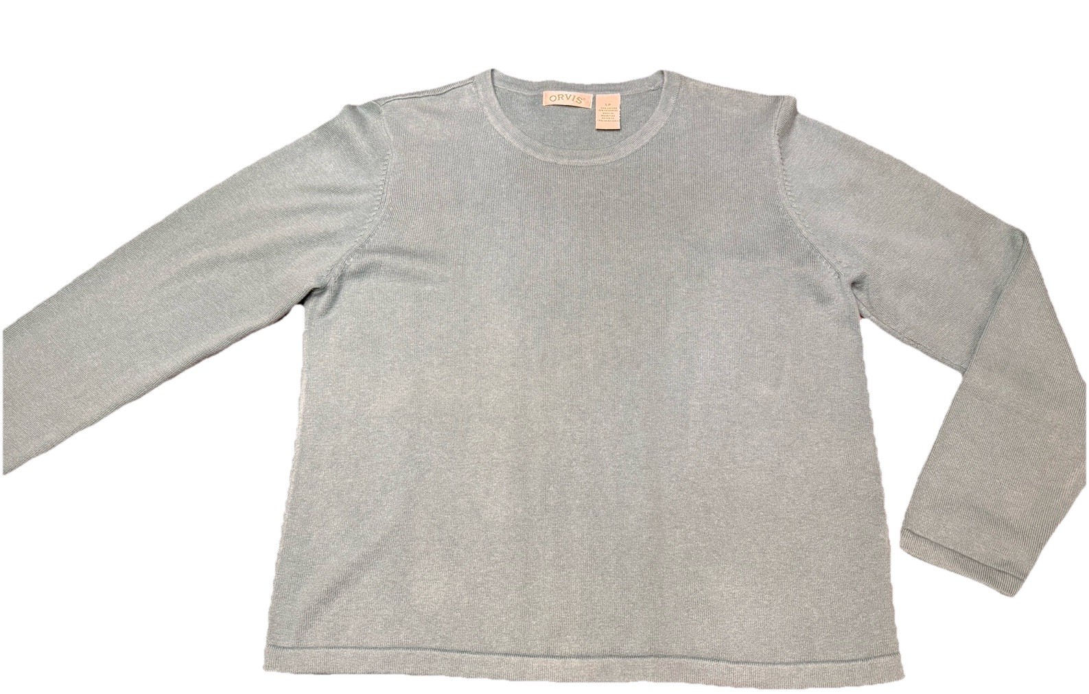 Orvis Vintage Pullover Women’s PM Crew Neck Sweater Cotton Cashmere EUC