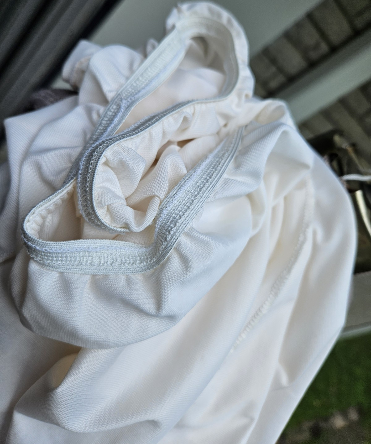 Vintage Greenco Maid Long Full-Length Half Slip Nylon-Tricot Ivory Large