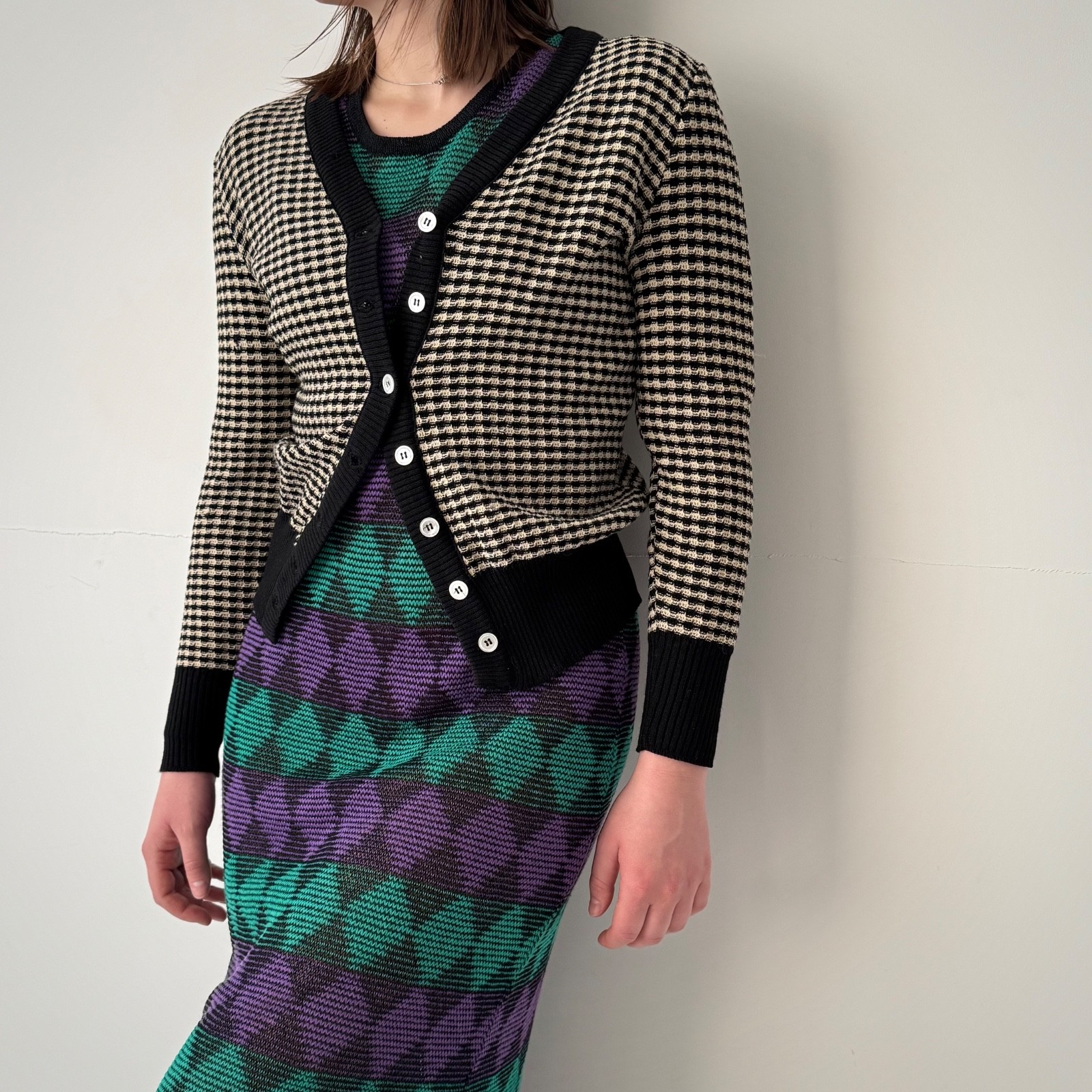 1960s American Vintage Dalton 'for Bullocks Wilshire’ USA Women’s Wool Cardigan