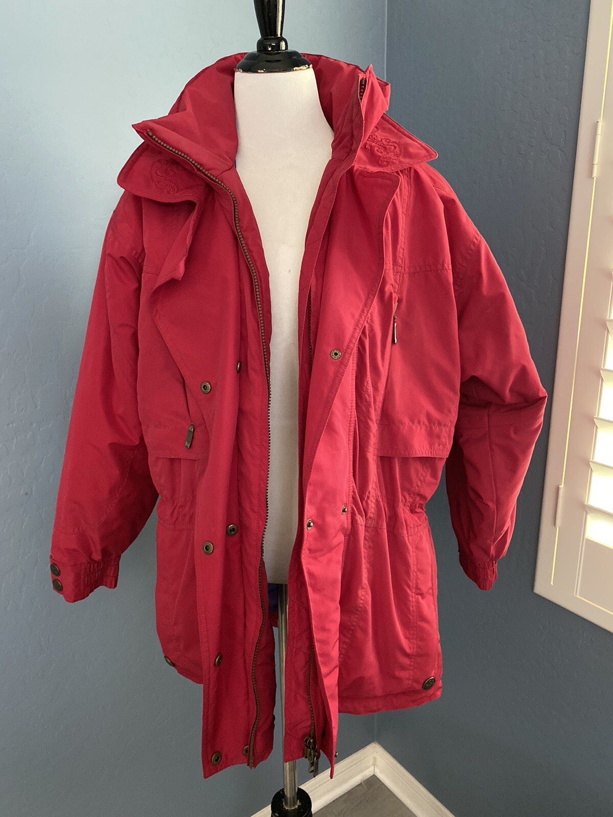 Nordica Coat 10 Vintage Snowboard Ski Jacket Fuchsia Parka Classics 80s 90s M/L