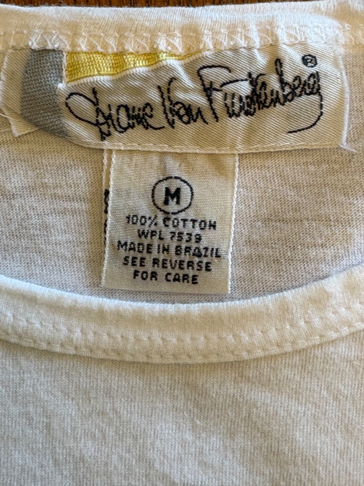 Vintage 80s Diane Von Furstenberg Cotton T-shirt Wheeling 81′ Bicycle
