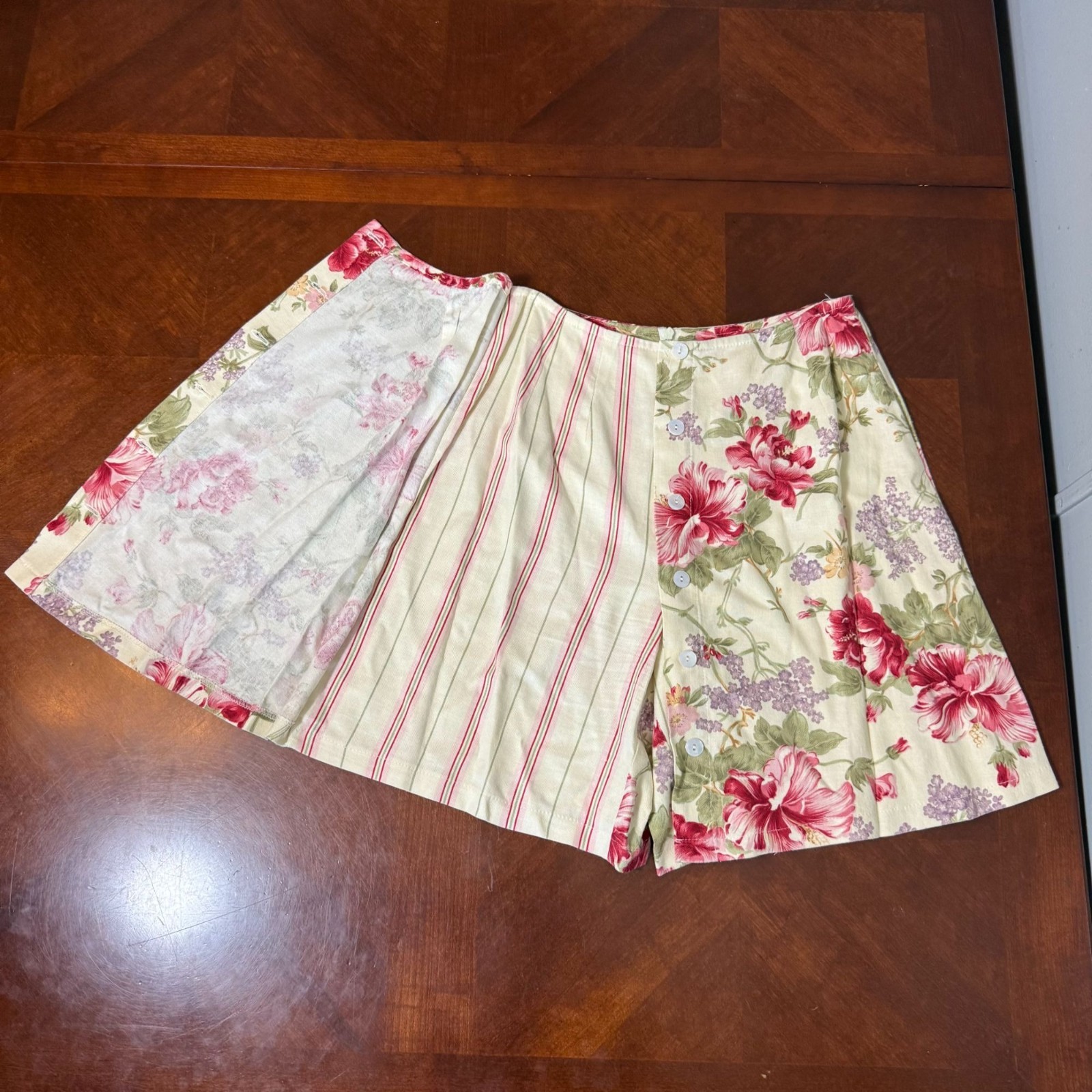 Marisa Christina Floral Culottes Skort Sz 6 Cottagecore Garden romantic