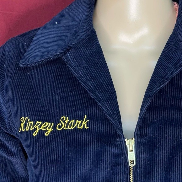 Vintage FFA Blue Corduroy Jacket Size 103-32 Y6-8 Women’s Small see measurement