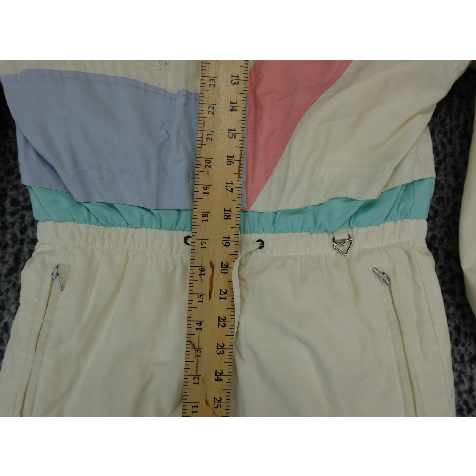 Vintage Obermeyer Sphere Gore-Tex Thinsulate Ski Suit Cream Pastel Womens 8