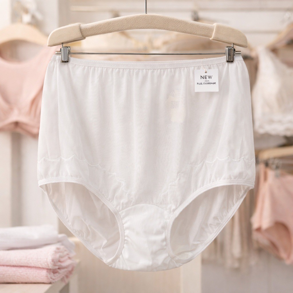 Vtg Dixie Belle High Waist Panties Briefs White Nylon Mushroom Gusset Sz 9 NWT