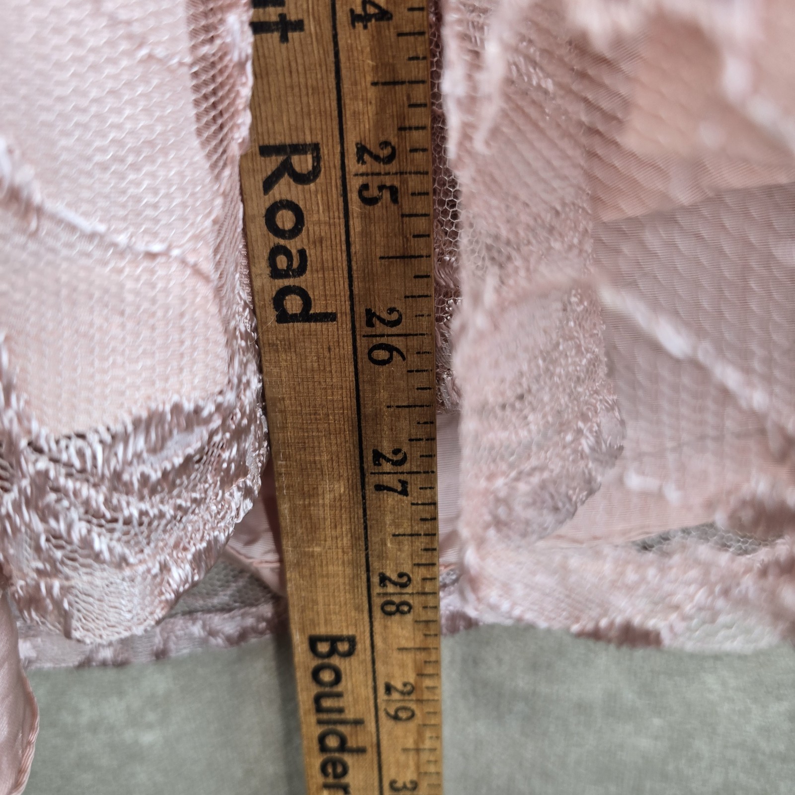 Vintage 80s Expo Nite Size 10 Pink Lace Formal Party Prom Dress Long Sleeve