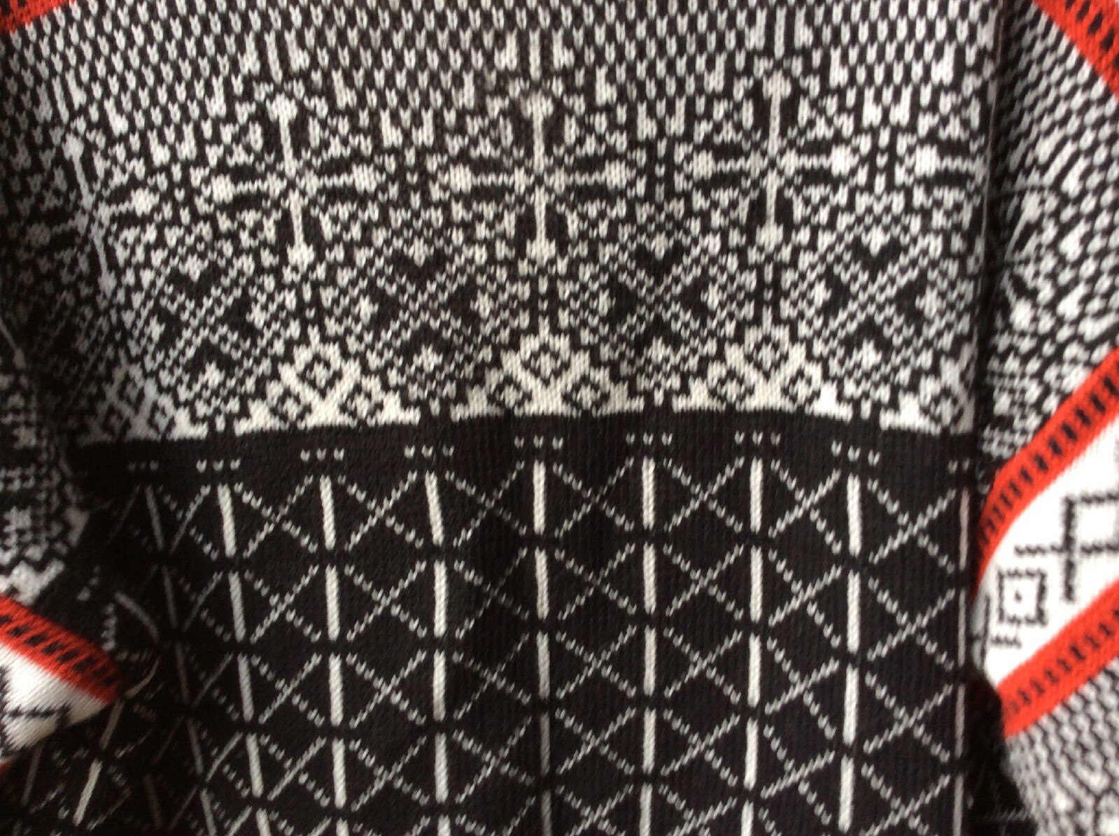 VTG Dale of Norway Oslo Shop Multicolor Sweater Womens S Nordic Fair Isle FLAWS