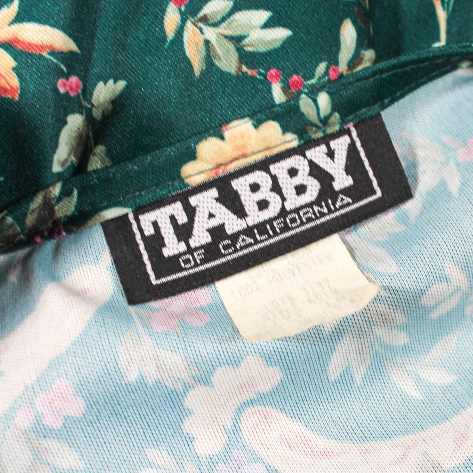 Vintage 70s 80s Hunter Green Floral Dress Cottagecore High Tea Size L–XXL