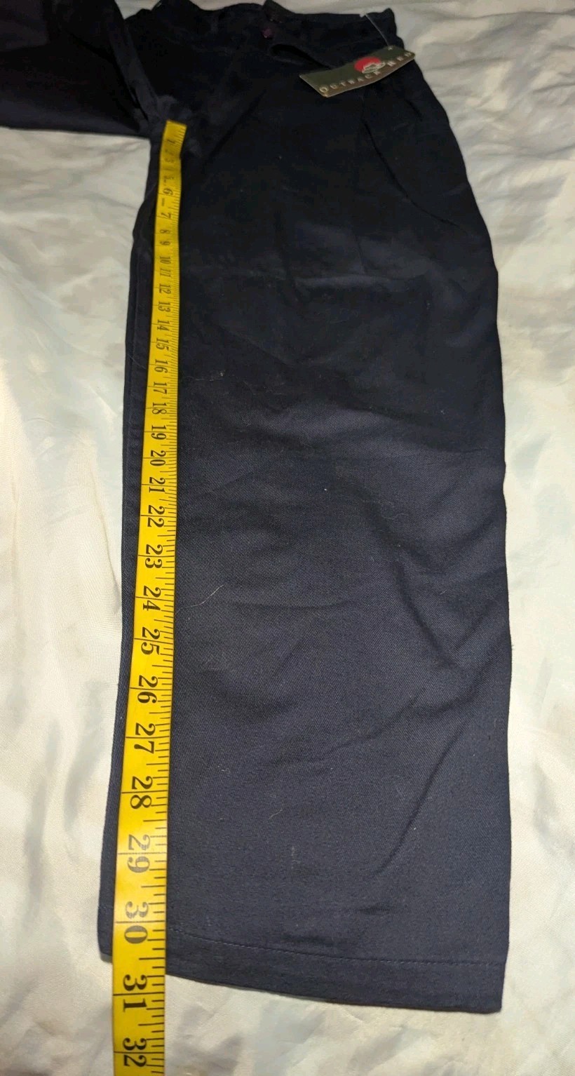 OUTBACK RED 80’s Blue PLEATED Pants High Waist 100% COTTON Women’s Size 4 NWT