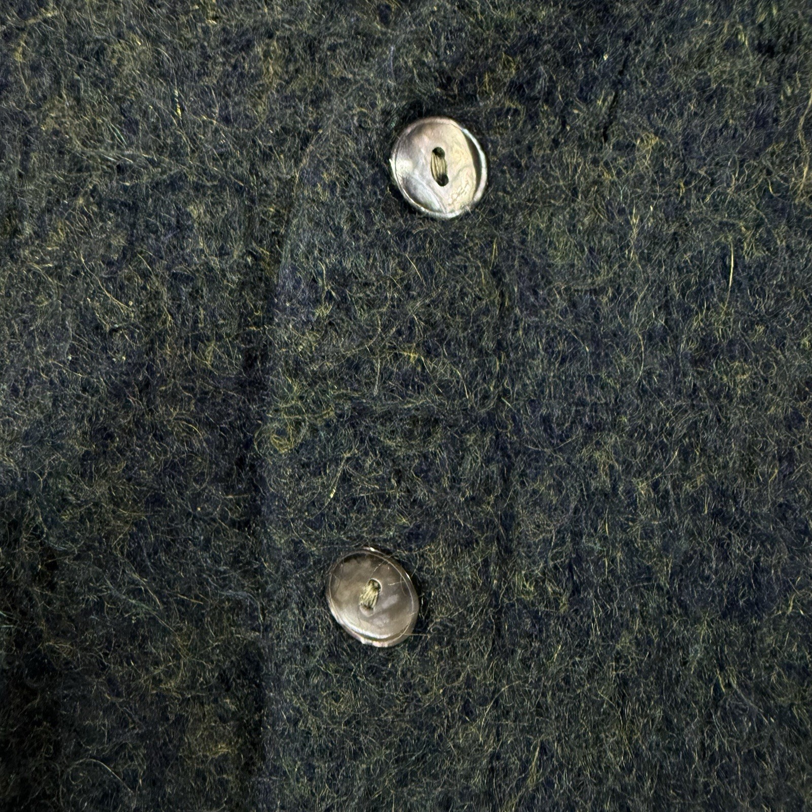 Vintage 60s McGregor Sportswear Wool Kid Mohair Cardigan USA Green Womens Sz S
