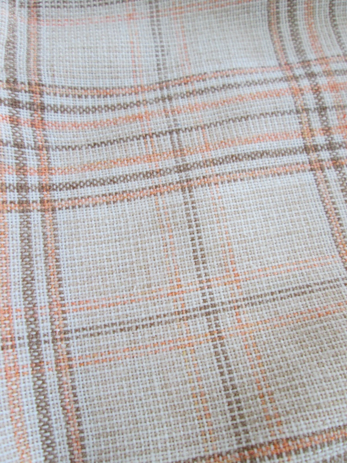 Vintage Montgomery Ward Pants 27×32 Wide Straight Leg High Rise Plaid Acrylic